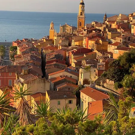 شقة L'ensoleillee Vue Panoramique Mer, 250 M De La Et Du Centre *