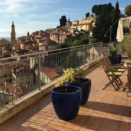 Apartment L'ensoleillee Vue Panoramique Mer, 250 M De La Et Du Centre Menton