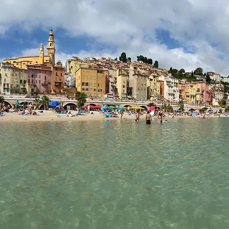 L'ensoleillee Vue Panoramique Mer, 250 M De La Et Du Centre *