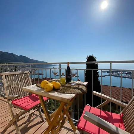 شقة L'ensoleillee Vue Panoramique Mer, 250 M De La Et Du Centre *