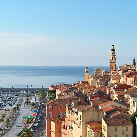 شقة L'ensoleillee Vue Panoramique Mer, 250 M De La Et Du Centre *