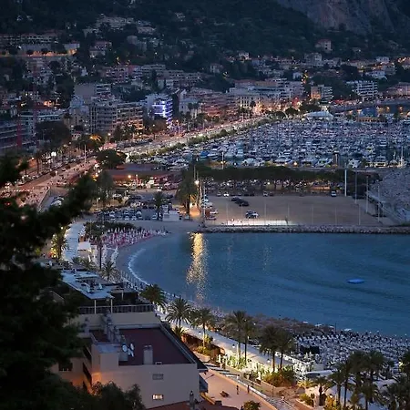 L'ensoleillee Vue Panoramique Mer, 250 M De La Et Du Centre * Menton