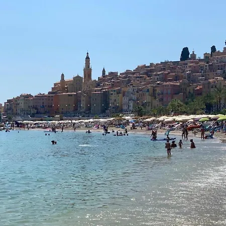 L'ensoleillee Vue Panoramique Mer, 250 M De La Et Du Centre Apartamento Menton