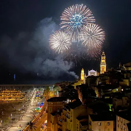 Apartamento L'ensoleillee Vue Panoramique Mer, 250 M De La Et Du Centre Menton