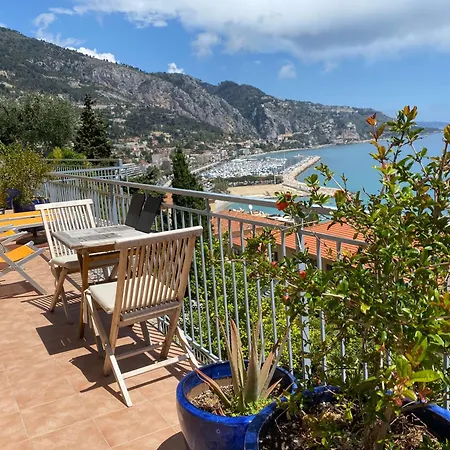 L'ensoleillee Vue Panoramique Mer, 250 M De La Et Du Centre * Menton